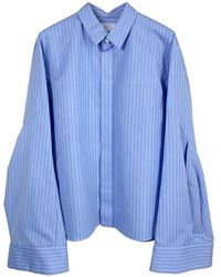 Sacai - Striped Long-Sleeved Shirt - Lyst