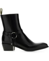 Fendi - Leather Ankle Boots - Lyst