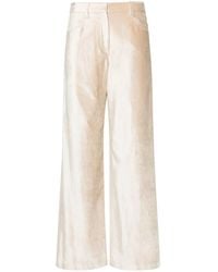 Brunello Cucinelli - Wide-leg Velvet Trousers - Lyst