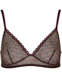 Laura Urbinati - Soutien-Gorge En Tulle À Motif - Lyst