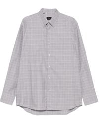Brioni - Checked Cotton Shirt - Lyst