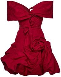 Magda Butrym - Cotton Blend Taffeta Dress - Lyst