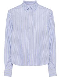 Sacai - Panelled Striped Shirt - Lyst