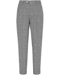 Brunello Cucinelli - Prince Of Wales Trousers - Lyst