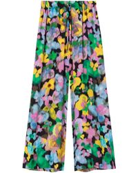 AZ FACTORY - X Lutz Huelle Sunrise Floral-print Wide-leg Trousers - Lyst