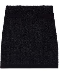 St. John - Metallic-threading Knitted Miniskirt - Lyst
