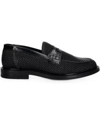 Filling Pieces - Reed Woven-Design Penny Loafers - Lyst