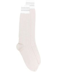 Eleventy - Ribbed Striped Socks - Lyst