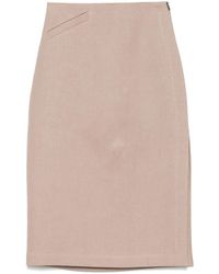 Fendi - Linnen Midi-Rok - Lyst