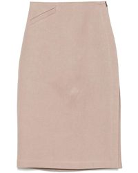Fendi - Waxed Linen Skirt - Lyst