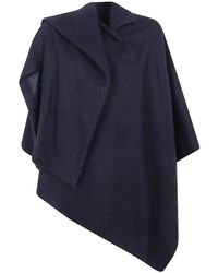 Yohji Yamamoto - Asymmetric Draped Cape - Lyst