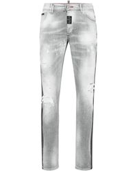 Philipp Plein - ペイズリーバンダナ スーパーストレートジーンズ - Lyst