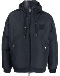Emporio Armani - Reversible Hooded Padded Jacket - Lyst