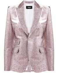 DSquared² - Glitter Single Breasted Blazer - Lyst