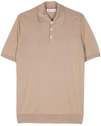 Brunello Cucinelli - Fine-ribbed Cotton Polo Shirt - Lyst