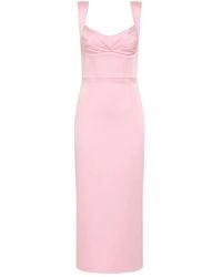 Rebecca Vallance - Abito Midi Con Scollo A Cuore - Lyst
