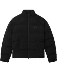 Fred Perry - Quilted Laurel-wreath Padded Jacket - Lyst