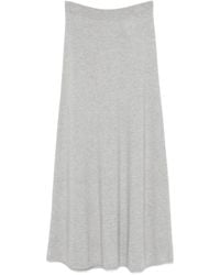 Lisa Yang - Ribbed-Trim Cashmere Skirt - Lyst