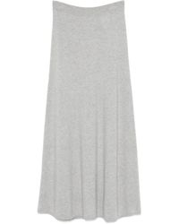 Lisa Yang - Ribbed-Trim Cashmere Skirt - Lyst