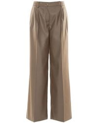 Nenette - Pleated Wide-Leg Trousers - Lyst