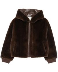 Sandro - Faux-Fur Hooded Jacket - Lyst
