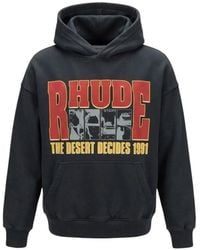 Rhude - The Desert Decides Logo-Print Hoodie - Lyst