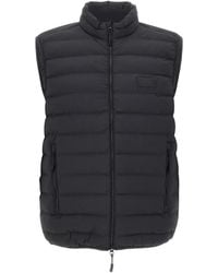 EA7 - Quilted Zip Vest - Lyst