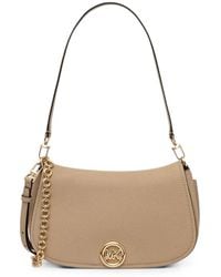 MICHAEL Michael Kors - Pebbled Leather Chain-Link Shoulder Bag - Lyst