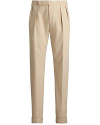 Ralph Lauren - Pleated-Front Tailored Trousers - Lyst