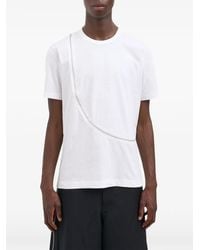 Comme des Garçons - Zip-Detail T-Shirt - Lyst