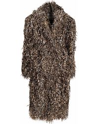 Balenciaga - Mantel aus Faux Fur - Lyst