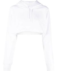 Givenchy - Cropped Hoodie With Embroidered Logo - Lyst