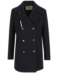 Camplin - Double-Breasted Buttoned Coat - Lyst