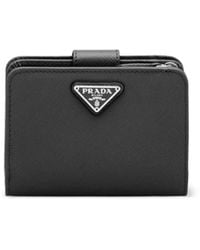 Prada - Kleines Portemonnaie Aus Saffiano-Leder - Lyst