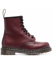 Dr martens - farille - bottines épaisses en cuir avec lacets en ruban - noir best sale