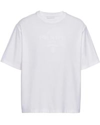 Prada - Pack Of 3 Cotton V-neck T-shirts - Lyst
