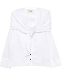 TOVE - Nia Draped Top - Lyst