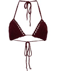 Dries Van Noten - Crochet-knit Bikini Top - Lyst