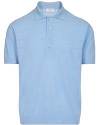 Paolo Pecora - Silk Bouclé Polo Shirt - Lyst
