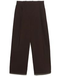 Bimba Y Lola - Pantalon Droit À Pinces Chocolat Noir - Lyst