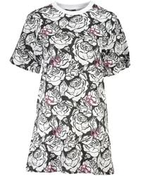 Roberto Cavalli - Robe En Coton À Imprimé Graphique - Lyst
