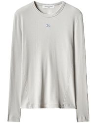 Maison Kitsuné - T-Shirt Baby Fox Côtelé À Manches Longues - Lyst