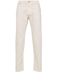 Eleventy - Halbhohe Tapered-Jeans - Lyst