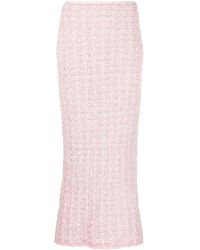 Balenciaga - Back-to-front Bouclé Long Skirt - Lyst