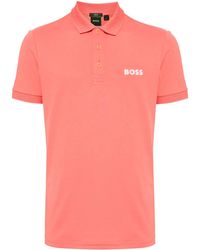 BOSS - Logo-Appliqué Short-Sleeve Polo Shirt - Lyst