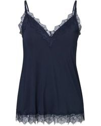 Rosemunde - Billie Top Met Kanten Afwerking - Lyst