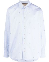 Gucci - Striped Cotton Poplin Shirt - Lyst
