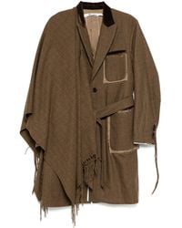 Midorikawa - Raw Edge Detailing Coat - Lyst