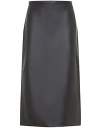 Co. - Leather Midi Pencil Skirt - Lyst