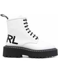 Karl Lagerfeld - Patrol Ii Lace-up Boots - Lyst